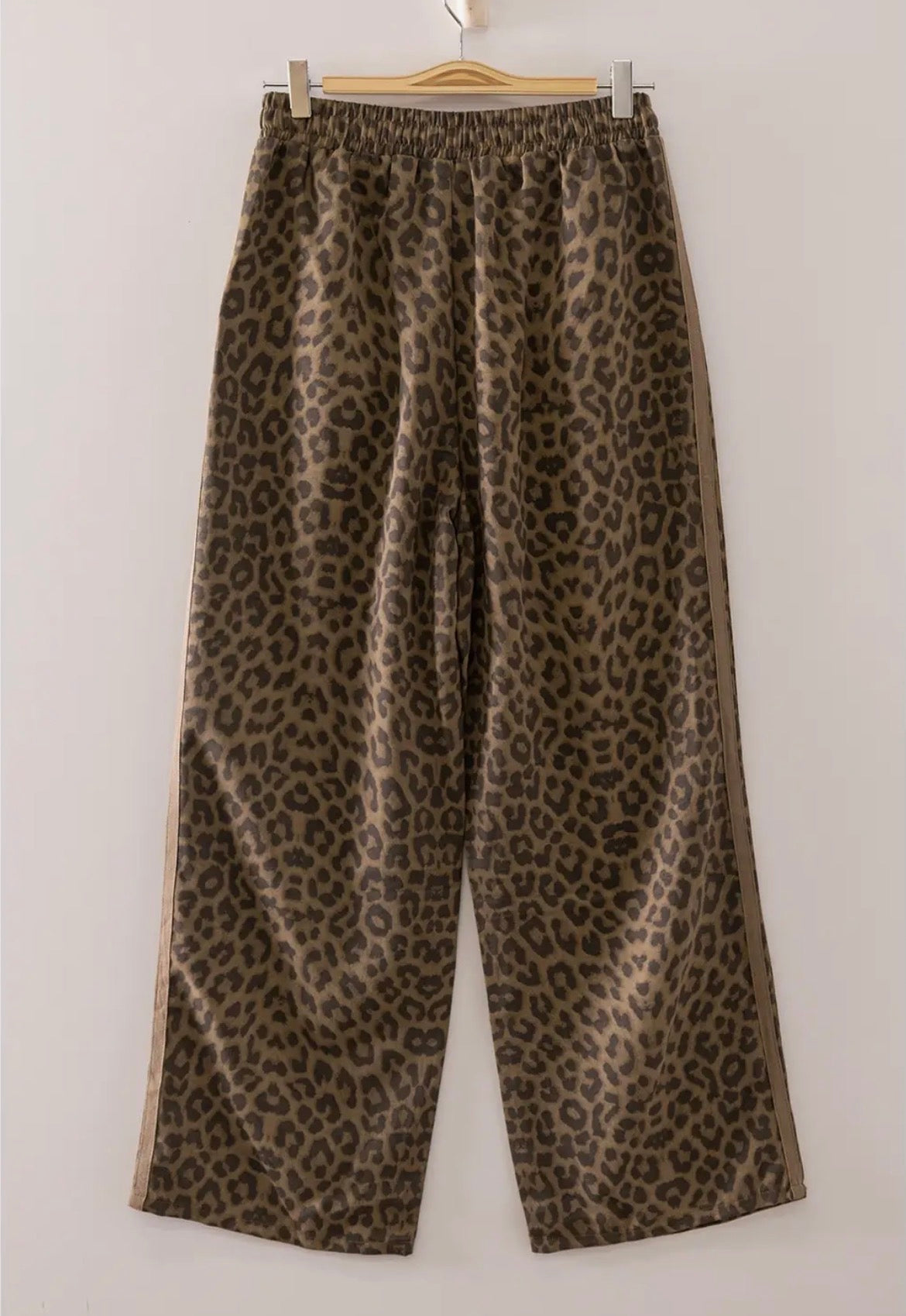 Leopard Cotton Twill Pants