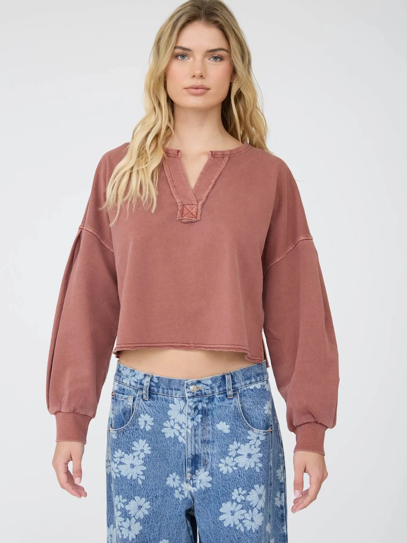 Terracotta Boxy Long Sleeve