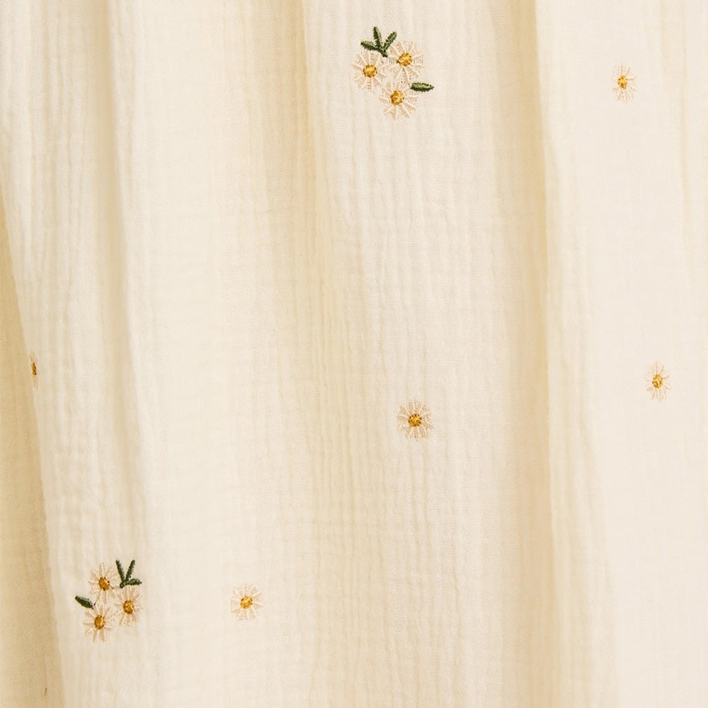 3/4 Sleeve Floral Emroidered Dress
