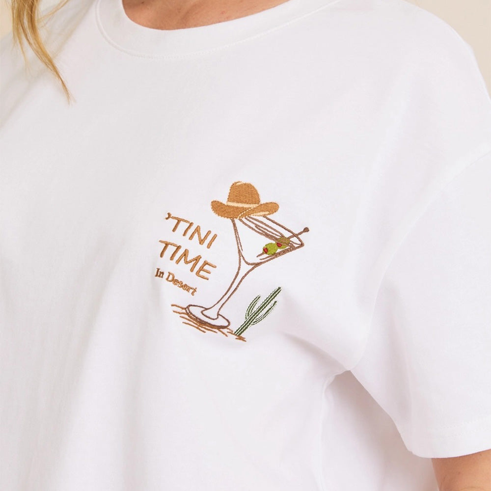 'Tini Time Embroidered Tee
