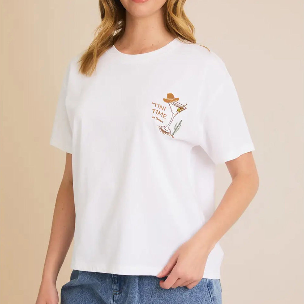 'Tini Time Embroidered Tee