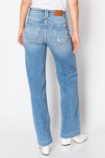 Relaxed Straight Leg Jeans
