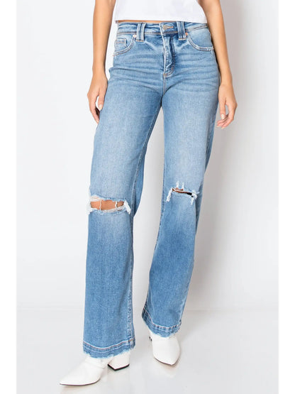 Relaxed Straight Leg Jeans
