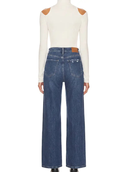 Relaxed Flare Jean, Dark Wash