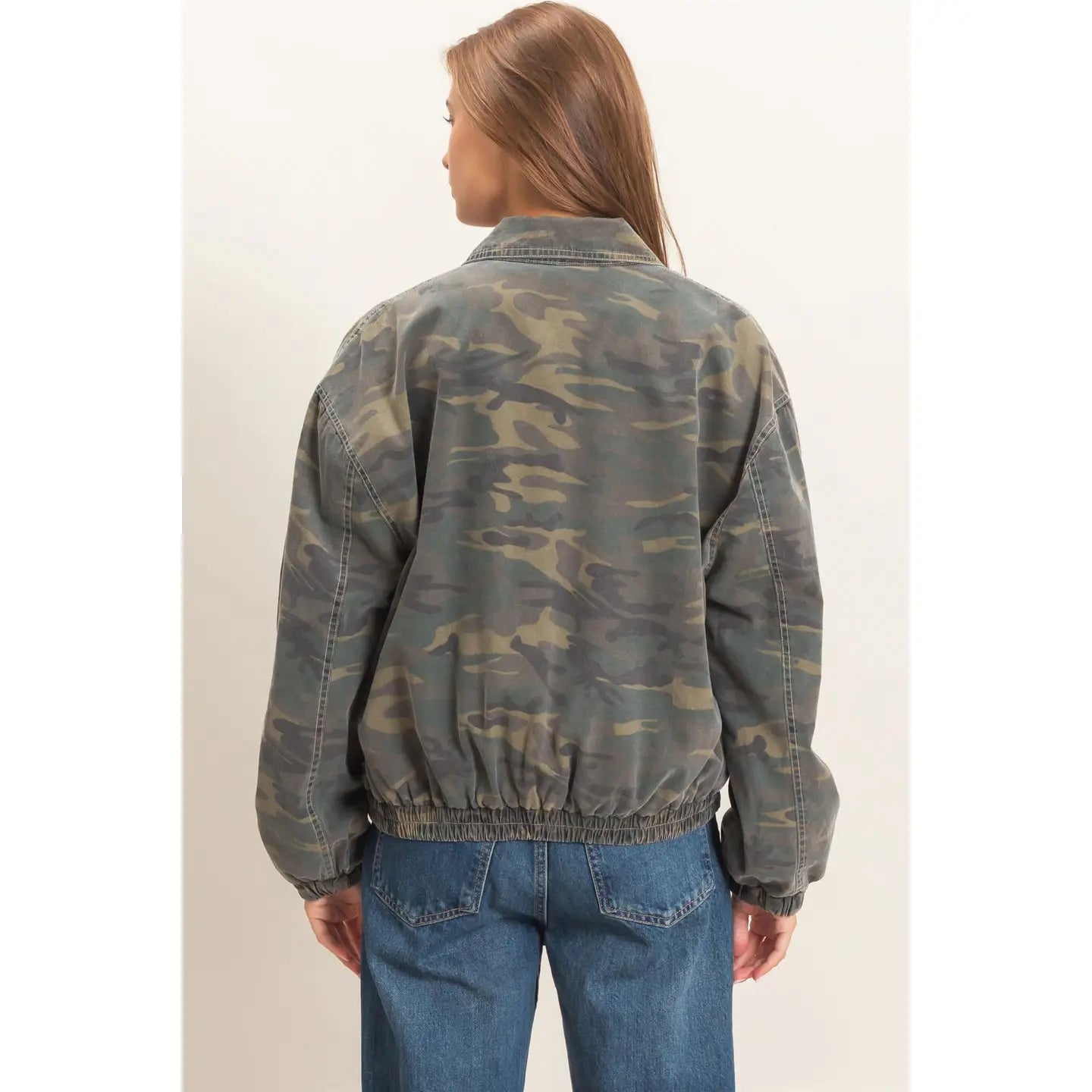 Camouflage Zip Up Jacket