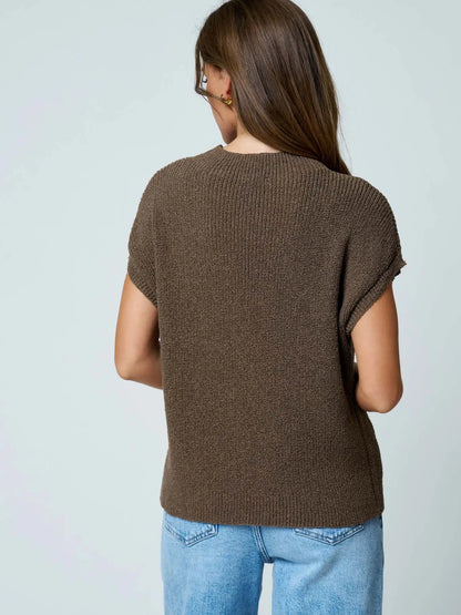 Mocha Short Sleeve Sweater