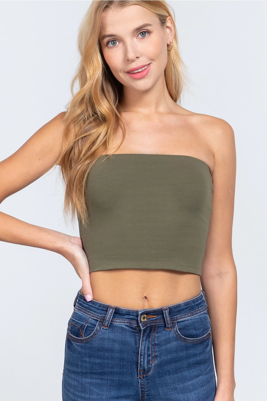 Olive Tube Top