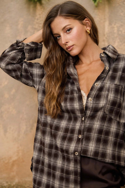 Chocolate Plaid Flannel