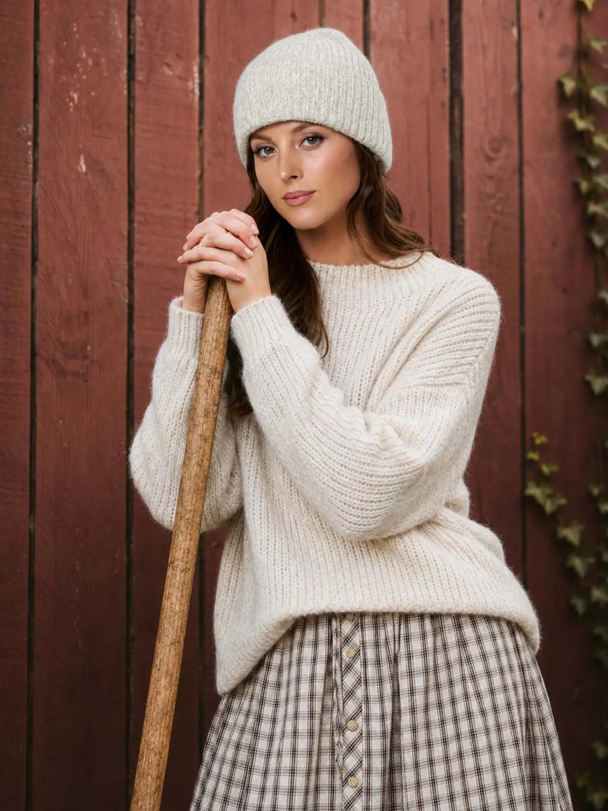 Mock Neck Oversized Sweater