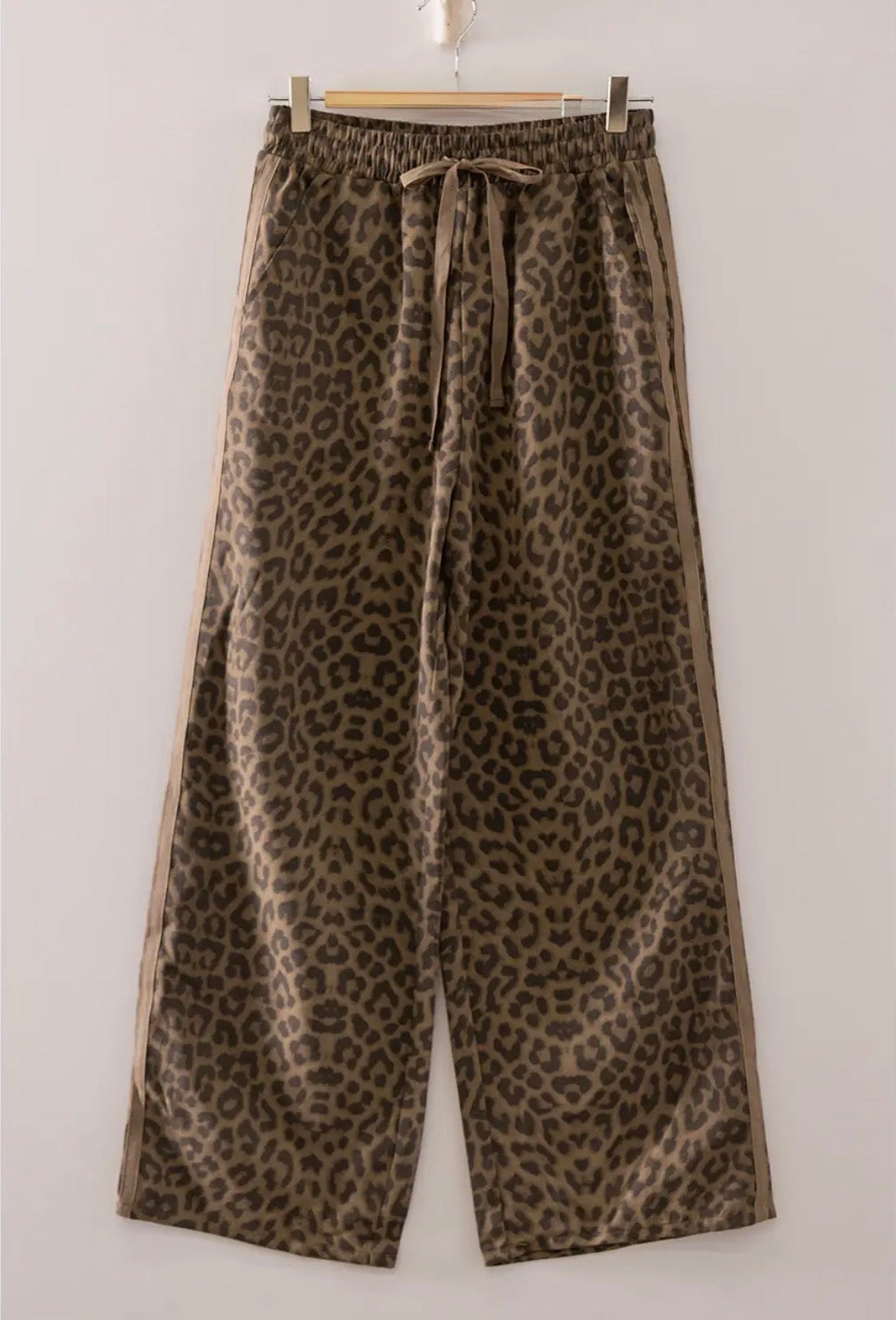 Leopard Cotton Twill Pants