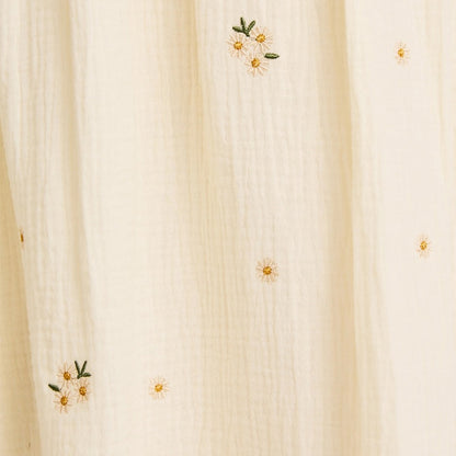 3/4 Sleeve Floral Emroidered Dress
