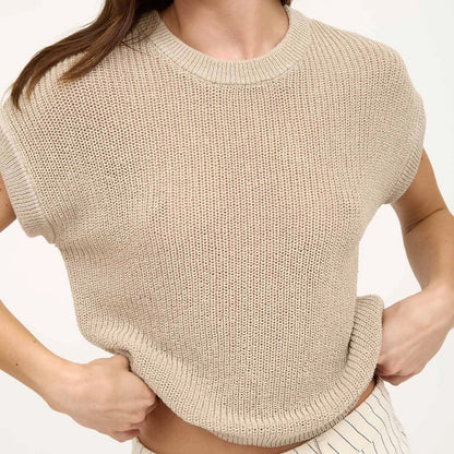 Sheer Knit Sweater Top