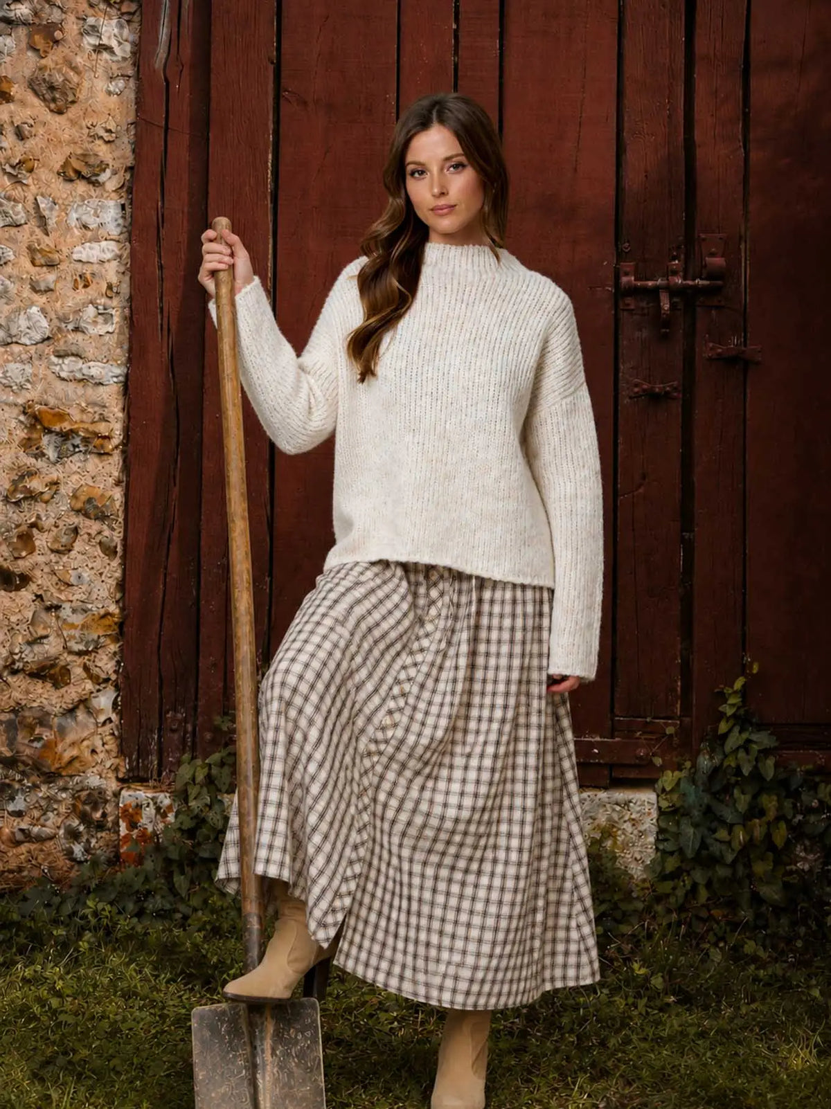 Mock Neck Oversized Sweater