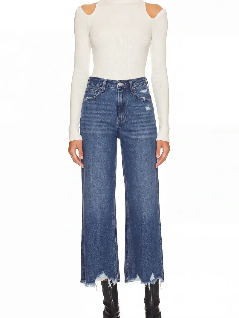 Relaxed Flare Jean, Dark Wash