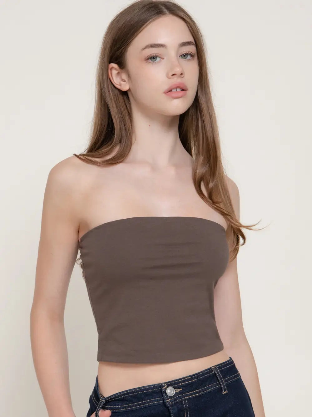 Brown Tube Top
